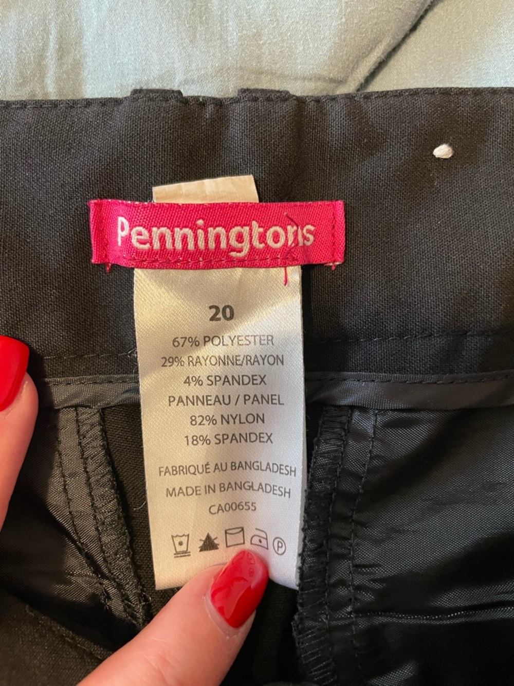 Penningtons Black Boot-Cut Dress Pants - Picture 2 of 2